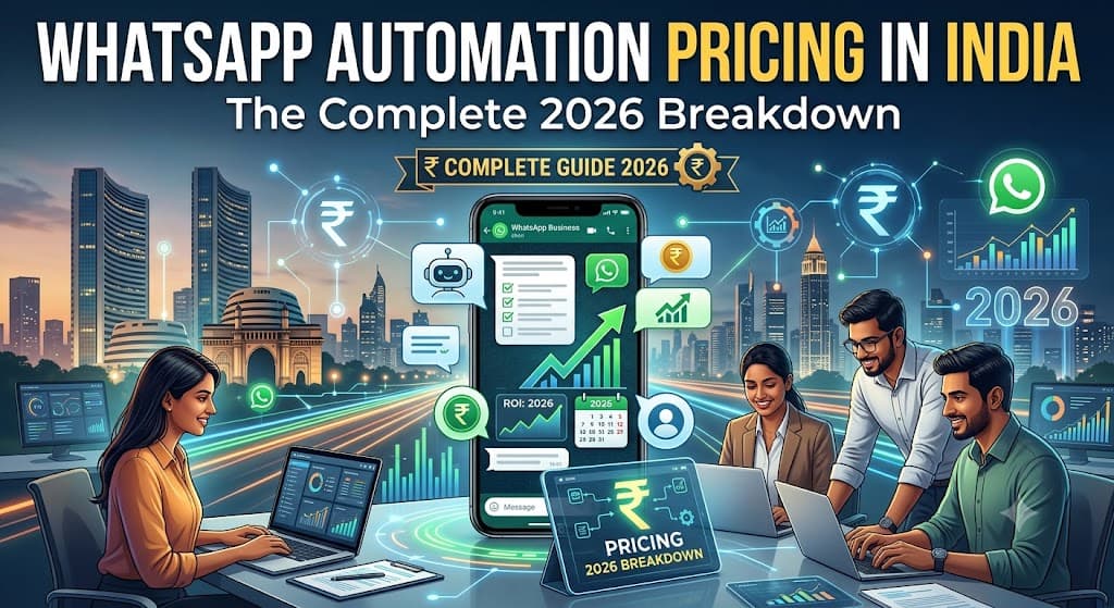 WhatsApp Automation Pricing in India: The Complete 2026 Breakdown